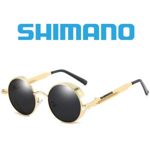 Shimano Vintage Gepolariseerde Zonnebril Mannen Luxe Aluminium Zonnebril Plein Rijden Sunglass Zwarte Mannelijke Vissen Brillen