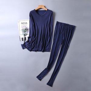 Mannen 50% Zijde 50% Viscose Base Layer Lange Onderbroek Warm Thermisch Ondergoed Set L Xl 2XL TG204