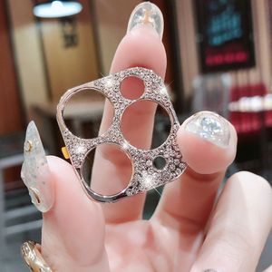 3D Luxe Glitter Bling Diamond Rhinestone Diamond Camera Protector Cover Voor Iphone 11 11 Pro Max Camera Lens Sticker Case