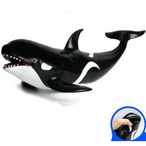 Zachte Rubber Simulatie Marine Diermodel Speelgoed Kinderen Killer Whale Shark Giant Tand Haai Grote Witte Haai Pop Ornament