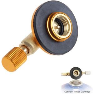 Outdoor Camping Gasfornuis Rvs Veilig Switching Opladen Opblaasbare Klep Adapter voor Platte Tank Vloeibaar Gas Cilinder