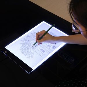 LED Elektronische Whiteboard A4 licht Pad Tekening Tablet Tracing Pad Schetsboek Leeg Canvas voor Schilderij Aquarel Acryl Verf
