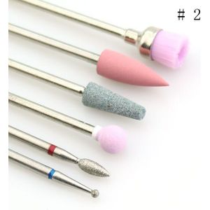 9 soorten Steen Keramische Nail Boor Set Diamant Frees Borstel Elektrische Rotary Machine Bits Cuticle Schoon Accessoires Gereedschap