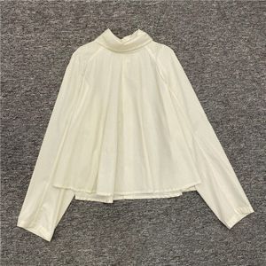 Xitao Gedrapeerde Solid Shirt Vrouwen Winter Casual Mode Stijl Temperament Alle Match Coltrui Vrouwen Kleding Top ZXR1028