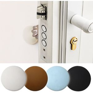 Deurstoppers, 5 inch lange deurstopper, wandmontage, roestvrij staal geborsteld nikkel deurstops met geluidsdempende rubberen punt, zilver, 2 stuks