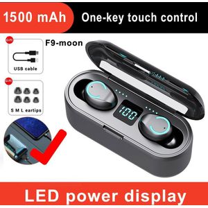 Stereo Bluetooth Oordopjes Draadloze Oortelefoon B5 TWS Draadloze Hoofdtelefoon Bluetooth 5.0 Met Microfoon Touch Muziek Telefoon Headset