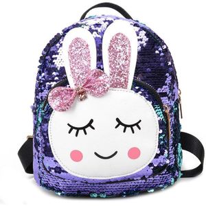 Glitter Kids Meisjes Pailletten Bunny Oren Mini Rugzak Schouder Reistas Satchel Peuter Kinderen Meisjes Pasen Bunny Schoudertas