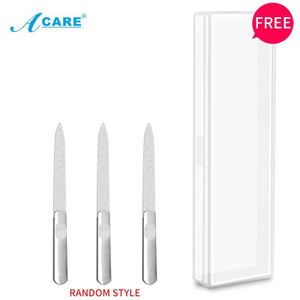 Acare 3 Stuks Rvs Nagelvijl Buffer Professionele Pc Set Dubbelzijdig Nagelvijl Set Scrub Metalen Nail Arts tools Vrouw