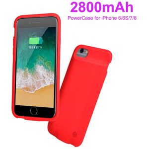 2800Mah Batterij Lader Case Voor Smart IPhone6/6S/Batterij Case Power Bank Oplader Cover Cases Ultra slanke Externe Back Pack