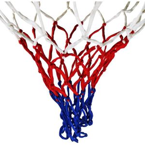 1 Pc Basketbal Net Drie Kleur Duurzaam Nylon Dikke Draad Basketbal Mesh Indoor Outdoor Sport