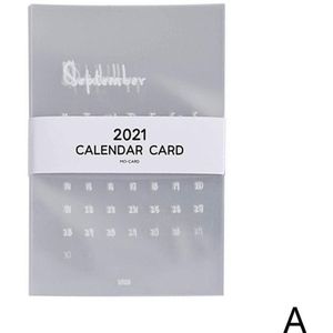 Zwart-Wit Serie Transparante Kalender Kaart Desktop Planner Collage Ins Stijl Tijdschema Kalender G1H6