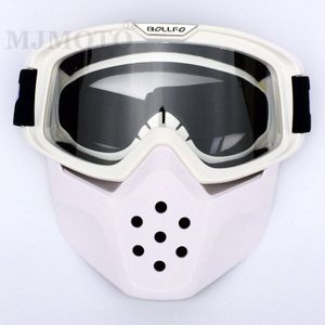 Mannen Vrouwen Vintage Motorfiets Masker Goggles Motorbike Shark Helm Bril Winddicht Motorcross Helm Bril Skibril