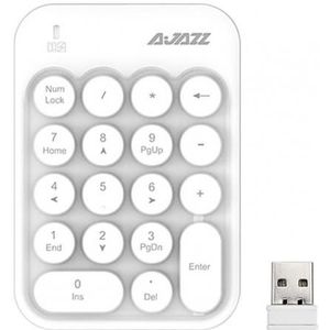 Ajazz Numeriek Toetsenbord Betrouwbare Stabiele Verbinding Draadloze Financiële Toetsenbord Leuke Ronde Sleutel Pc Toetsenbord