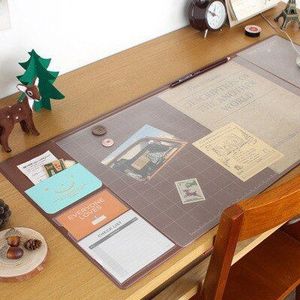 Korea Kawaii Candy Kleur Office Mat Multifunctionele Wekelijkse Planner Organisator Bureau Tafel Opslag Memo Mat Leren Pad