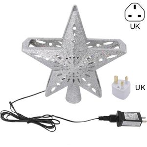 Kerstboom Led Sneeuwvlok Projectie Lamp Boom Topper Decoratie Led Verlichting Batterij Operated Xmas Treetop Home Store