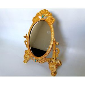 Europese Antieke Spiegel Espejos Pared Vanity Spiegel Voor Kaptafel Make-Up Tafel Decoratieve Spiegel Voor Thuis Decoratie J028