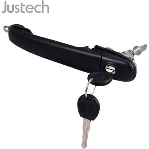 Justech Rechtervoorkant Driver Deurklink Slot Vat + Toetsen 6N0837207 Voor Ford Seat VW Polo Sharan Auto Deur handvat