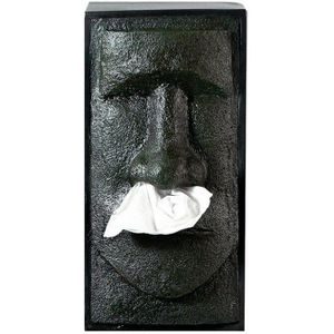 Hars Papier Rack Tissue Box Container Shakespeare Gorilla Steen Man Trays Ornamenten Ambachtelijke Servet Weefsel Houder Kantoor Home Decor