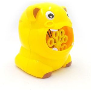 Leuke Hippo Automatische Bubble Machine Gun Zeep Bubble Blower Outdoor Kids Kind Juguetes Brinquedos Speelgoed Voor Kinderen