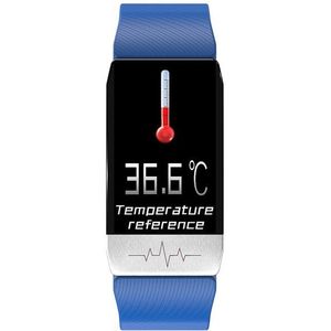 Body Temperatuur & Ecg Monitor Beroep Smart Horloge T1 Sport Fitness Tracker Voor Mannen Vrouwen Klok Thermomete