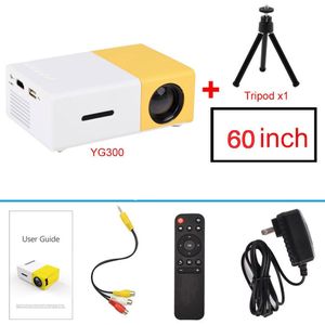 Aao YG300 Mini Projector Audio YG-300 Hdmi Usb Draagbare Projector Ondersteuning 1080P Home Media Video Player Kid Spelen YG310