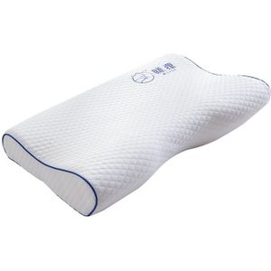 Mlily Memory Foam Bed Orthopedisch Kussen Voor Nekpijn Slapen Met Geborduurde Kussensloop 50x30cm