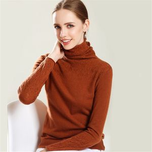 Herfst Winter Dikke Turn-Down Kraag Hoge Elasticiteit Casual Truien Vrouwelijke Dikke Coltrui Gebreide Vrouwen Trui