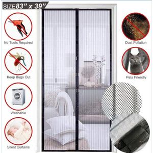 1 Set Zomer Anti Mosquito Insect Fly Bug Gordijnen Netto Automatische Sluiten Deur Screen Keuken Gordijnen Ployester Fiber Gordijnen