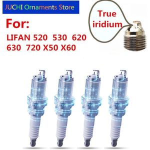 4 Stuks Auto Bougies, Ontstekers, Iridium Bougies Voor Lifan 520, 530, 620, 630, 720, X50, X60