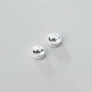 8 Mm 925 Sterling Zilveren Spacer Kralen Charm Losse Kralen Pak Voor Armband Ketting Diy Sieraden Maken Sieraden Accessoires