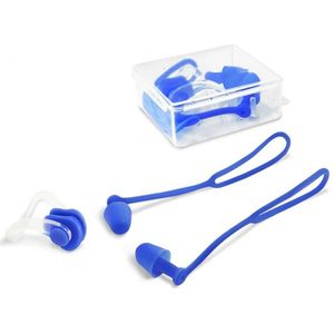 Zwemmen Oordopjes Waterdicht Neus Clip Voorkomen Water Ruisonderdrukking Bescherming Oor Plug Zachte Siliconen Zwemmen Duik Benodigdheden