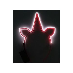 Lichtgevende Led Eenhoorn Haarband Kawaii Accessoires Kinderen Glowing Hoofdband Voor Kerstmis Nieuwjaar Party