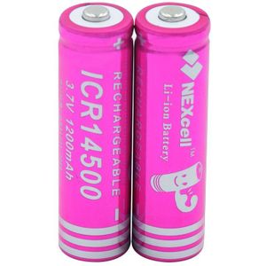 1/2/4 Stuks 14500 Lithium Batterij 3.7 V 1200Mah Icr 14500 Li Ion Batterij Oplaadbare Voor Led Zaklamp torch Toy Power Bank
