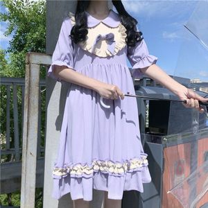 Europese Kleding Lolita Zwarte Gorls Zomer Student Kawaii Loli Kleding Victoriaanse Vintage Japanse Leuke Party Dress BL4264