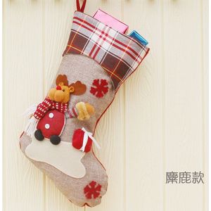 Kerst Kous Mini Sok Kerstman Candy Bag Xmas Tree Opknoping Decor