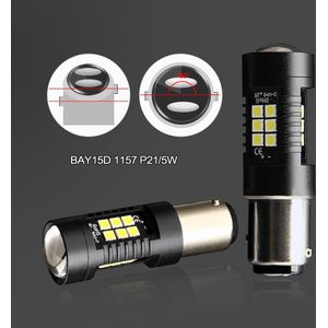 2 Stuks Auto Licht 1156 Led BA15S P21W Led BAU15S PY21W BAY15D 1157 P21/5W R5W 21 Smd 3030 Auto Lampen Led 12V - 24V