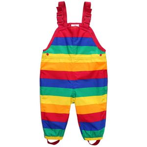 Baby Peuter Meisjes Overalls Kinderen Jumpsuits Kinderen Waterdichte Regenbroek Baby Regenboog Jumpsuits Jongens Meisjes Overalls Broek