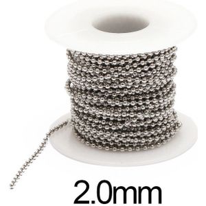 REGELIN 10 m/Roll Dia 1.5mm 2mm 2.4mm Kralen Bal Rvs Ketting Bulk Sieraden Kettingen voor Kettingen Sieraden Maken Levert