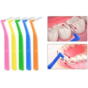 20Pcs L Vorm Push-Pull Rager, Oral Care Tanden Bleken Dental Tooth Pick Tand Orthodontische Tandenstoker
