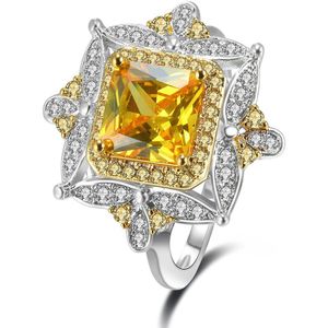 Umode Grote Zirkoon Steen Follow Ringen Voor Vrouwen Wedding Engagement Rings Meisjes Crystal Vintage Ringen Femme Sieraden UR0562