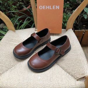 Japanse Pop Schoenen Mori Retro Ronde Kop Platte Enkele Schoenen College Wind Kleine Lederen Schoenen Britse Stijl Studenten Casual Schoenen