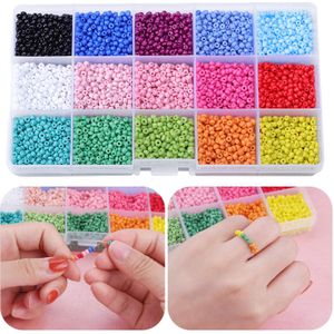 Kleurrijke Kralen 3mm Glas Kralen Pony Mini Kralen voor Maken Van Sieraden Kettingen Armbanden Earring DIY Craft Kinderen Volwassen