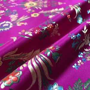 0.75*1M Maat Vintage Stof Chinese Stijl Qipao Jacquard Stof Voor Naaien Kimono Cheongsam Brokaat Satijn stof