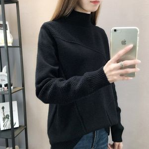 Trui Vrouwen Coltrui Trui Jumper Vrouwelijke Winter Raglanmouwen Gebreide Vrouwelijke Losse Sweter Vrouwen Kleding Vestidos LXJ9008