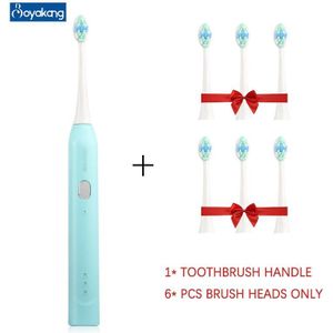 Boyakang Ultrasone Trillingen Elektrische Tandenborstel Usb Charger Volwassen Intelligente Geheugen IPX7 Waterdicht Dupont Haren