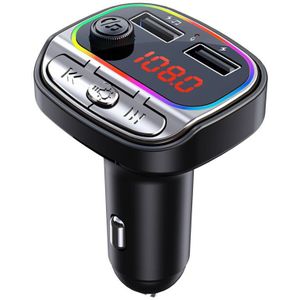 Jajabor Auto Fm-zender Stereo Muziek Ontvanger MP3 Speler 3.1A Usb Car Charger Handsfree Bluetooth-Compatibel 5.0 Auto Kit