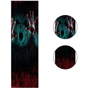 Halloween 3D Deur Sticker Horror Bloody Schedel Plakken Verwijderbare Thuis Deur Stickers