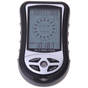 Barometer Draagbare 8-In-1 Hand-Held Elektronische Hoogtemeter Vissen Bergbeklimmen Kompas Hoogte Meter