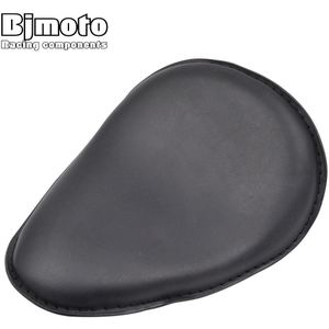 Motorfiets Davidson Motorbike Black Leather Solo Slim Seat Mount Voor Harley Sportster Bobber Chopper Custom