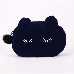 1 Stuk Leuke Kawaii Kat Dame Hairball Rits Briefpapier Etui Tas Kantoor Schoolbenodigdheden